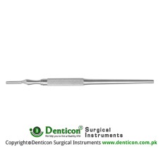 Scalpel Handle No. 3 Solid, Round Stainless Steel, 14.5 cm - 5 3/4"